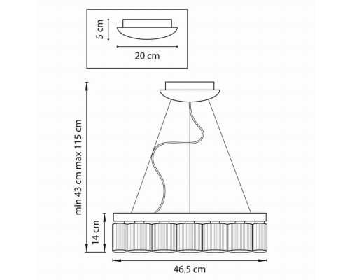 Подвесная светодиодная люстра Lightstar Nibbler 812126