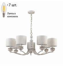 Подвесная люстра с лампочками Favourite Fima 2700-7P+Lamps E14 Свеча