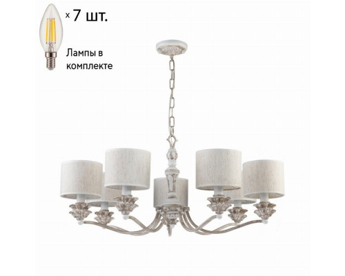 Подвесная люстра с лампочками Favourite Fima 2700-7P+Lamps E14 Свеча