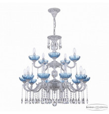 Подвесная люстра Bohemia Ivele Crystal AL7801 AL78101/10+5/250/2D A WMN P Aquamarine/M-1H