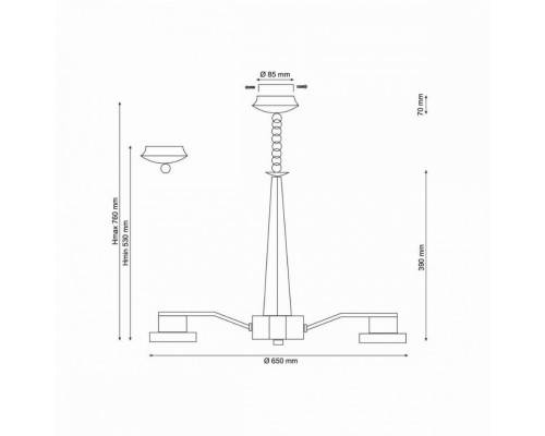 Подвесная люстра Lucia Tucci Natura 070.8 LED