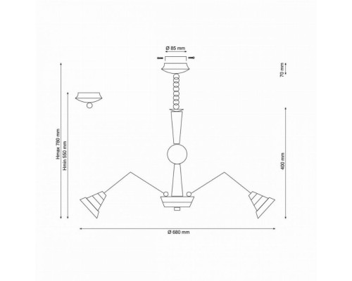 Подвесная люстра Lucia Tucci Natura 072.8 LED