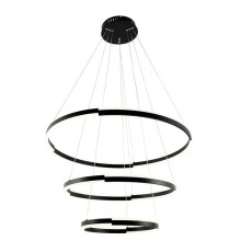 Светодиодная подвесная люстра с тремя кольцами Arte Lamp Alfie A2180SP-60BK