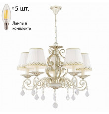 Подвесная люстра Favourite Musa с лампочками 1734-5P+Lamps E14 Свеча