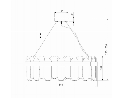 Подвесная люстра Bogates Conte 333/10 (a052688)