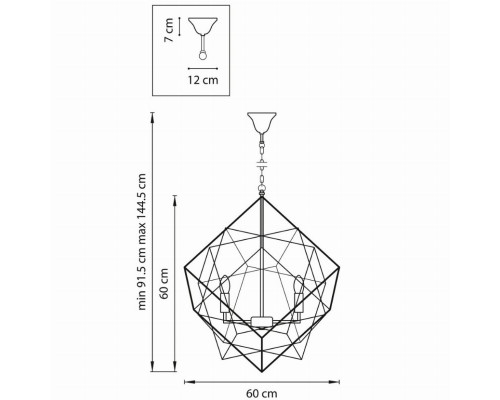 Подвесная люстра Lightstar Gabbia 732267