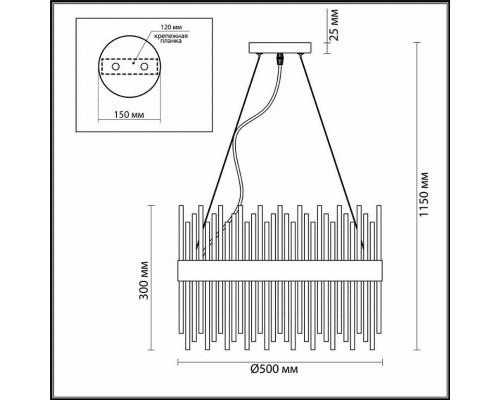 Подвесная люстра Odeon Light Focco 4722/12