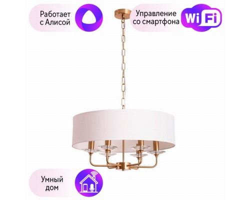 Подвесная люстра Arte Lamp Jennifer с поддержкой Алиса A8555SP-6AB-A