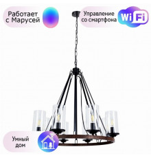 Подвесная люстра Arte Lamp Dalim с поддержкой Маруся A7014SP-8BK-М