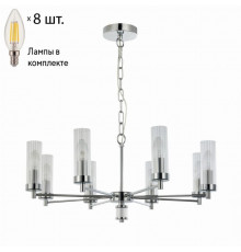 Подвесная люстра с лампочками Favourite Aesthetic 2672-8P+Lamps E14 Свеча