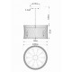 Подвесная люстра Divinare BIVARA 7567/18 SP-10