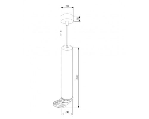 Подвесной светильник Elektrostandard DLN103 GU10 белый/золото ( a047751)