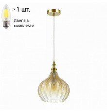 Подвесной светильник с лампочкой Odeon Light Lasita 4707/1+Lamps Е27 Свеча