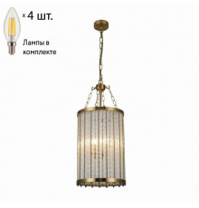 Подвесной светильник с лампочками Favourite Orion 2908-4P+Lamps E14 Свеча