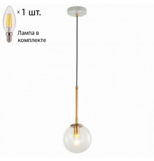 Подвесной светильник с лампочкой Favourite Marmore 2671-1P+Lamps E14 Свеча