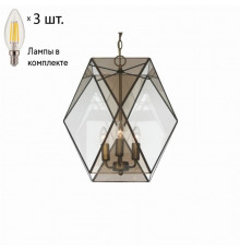 Подвесной светильник с лампочками Favourite Shatir 1629-3P+Lamps E14 Свеча