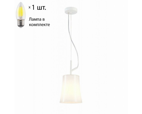 Подвесной светильник с лампочкой Favourite Sigma 2959-1P+Lamps Е27 Свеча