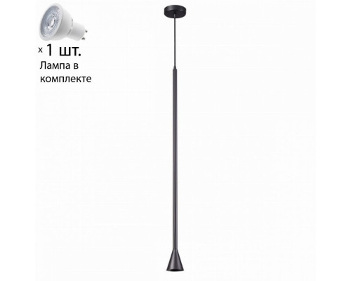 Подвесной светильник с лампочкой Odeon Light Pipa 3884/1B+Lamps Gu10