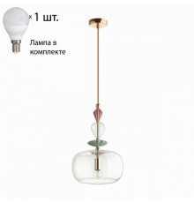 Подвесной светильник с лампочкой Odeon Light Bizet 4855/1A+Lamps E14 P45