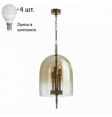 Подвесной светильник с лампочками Odeon Light Bell 4892/4+Lamps E14 P45