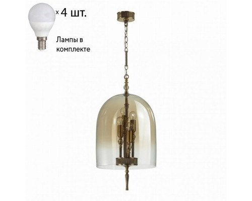 Подвесной светильник с лампочками Odeon Light Bell 4892/4+Lamps E14 P45