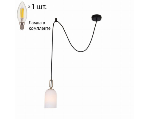 Подвесной светильник с лампочкой Favourite Grover 2668-1P+Lamps E14 Свеча