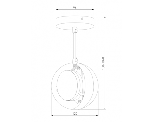 Подвесной светодиодный светильник Elektrostandard DLN050  GX53 белый/золото (a047809)