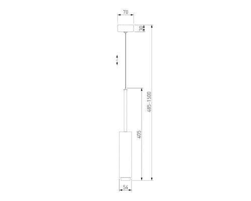 Подвесной светодиодный светильник Dante Eurosvet 50203/1 LED черный (a051713)