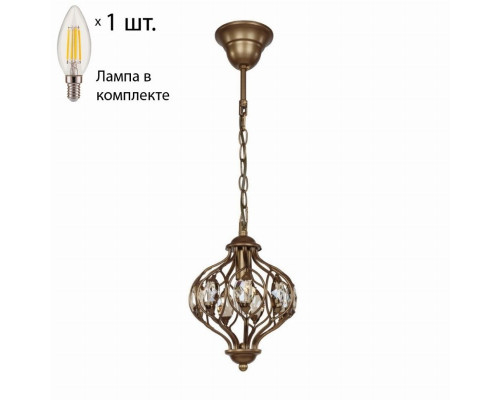 Подвесной светильник с лампочкой Favourite Fes 1382-1P+Lamps E14 Свеча