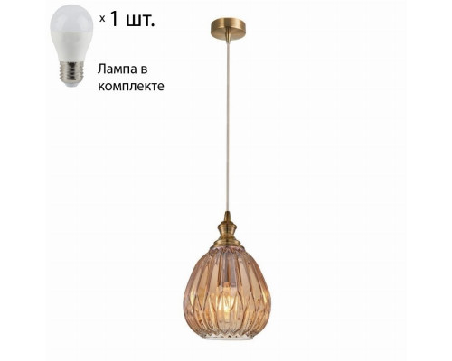 Подвесной светильник с лампочкой Favourite Corruga 2188-1P+Lamps E27 P45