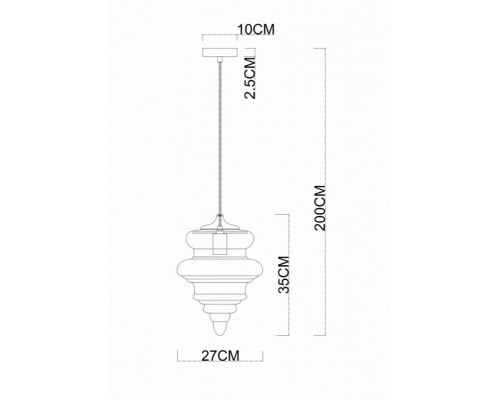 Светильник подвесной Divinare MAUMEE 5001/02 SP-1