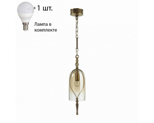 Подвесной светильник с лампочкой Odeon Light Bell 4892/1+Lamps E14 P45