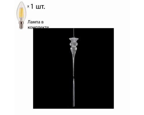 Подвесной светильник Crystal Lux с лампочкой Ki SP1+Lamps E14 Свеча