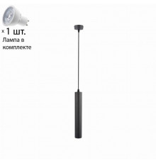 Светильник с лампочкой Arte Lamp A1520SP-1BK+Lamps Gu10