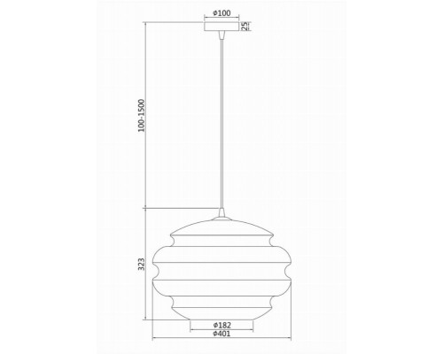 Подвесной светильник Maytoni Ruche P078PL-01BL