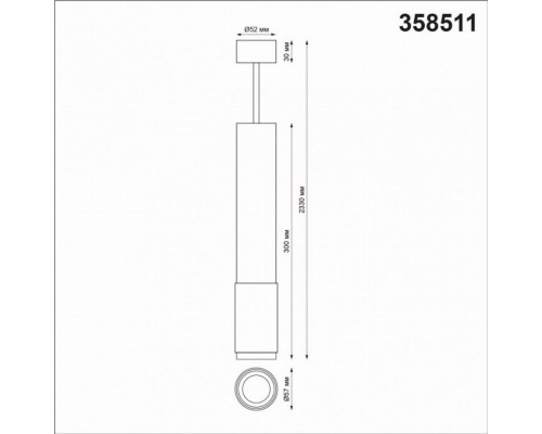 Подвесной светодиодный светильник Novotech Mais led 358511