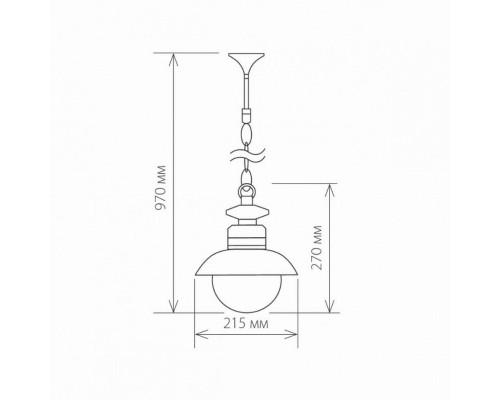 Talli H черный (GL 3002H) Уличный подвесной светильник Elektrostandard (a038483)