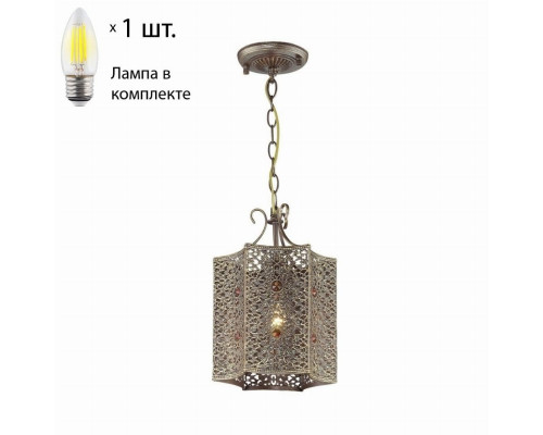 Подвесной светильник с лампочкой Favourite Bazar 1624-1P+Lamps Е27 Свеча