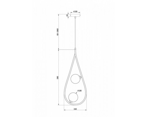 Подвесной светильник Freya Perlina FR4005PL-02B