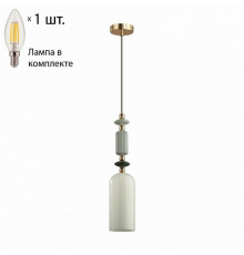 Подвесной светильник с лампочкой Odeon Light Candy 4861/1D+Lamps E14 Свеча