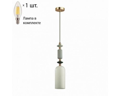 Подвесной светильник с лампочкой Odeon Light Candy 4861/1D+Lamps E14 Свеча