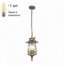 Уличный светильник с лампочкой Favourite Leyro 1496-1P+Lamps Е27 Свеча