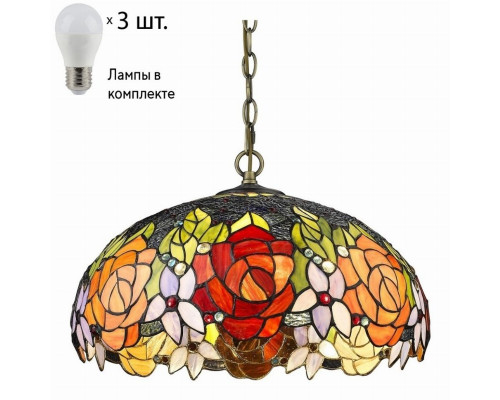 Подвесной светильник с лампочками Velante 828-806-03+Lamps E27 P45