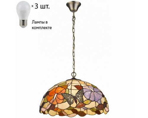 Подвесной светильник с лампочками Velante 816-806-03+Lamps E27 P45