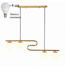 Подвесной светильник с лампочками F-Promo Collana 4037-4P+Lamps E14 P45