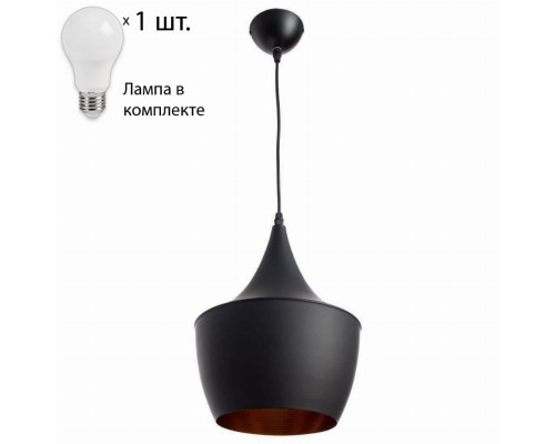 Светильник с лампочками Arte Lamp Cappello A3407SP-1BK+Lamps