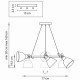 Подвесной светильник с поворотными плафонами Acrobata Lightstar 761164