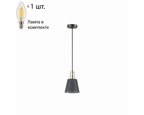 Подвесной светильник с лампочкой Lumion Marcus 3638/1+Lamps E14 Свеча