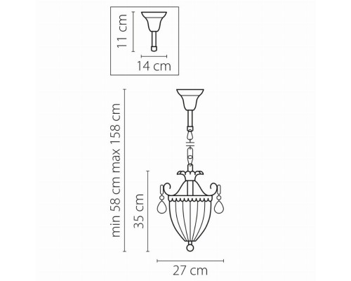 Подвесной светильник Lightstar Schon Silver 790034