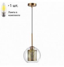 Подвесной светильник с лампочкой Odeon Light Clocky 4939/1+Lamps Е27 Свеча